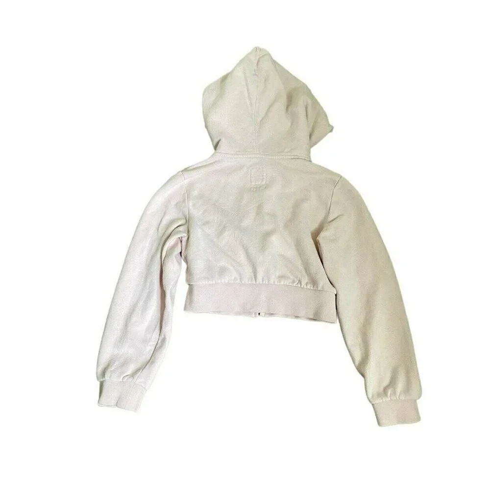 Gap Light Pink Cropped Zip Up Sweatshirt